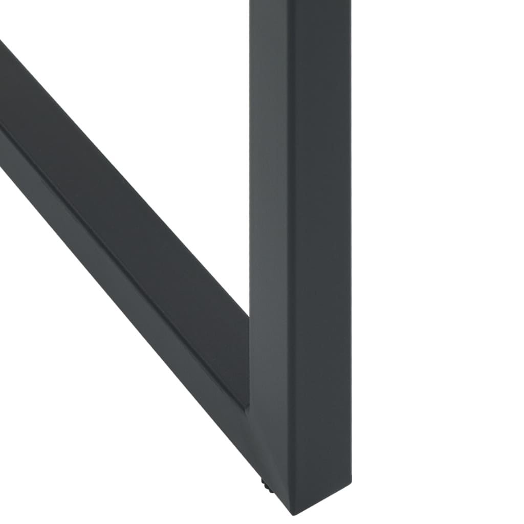 Set Bar da Giardino 3pz Nero in Acciaio Verniciato a Polvere 3283750