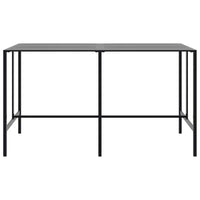 vidaXL Set Bar da Giardino 9pz Nero in Acciaio Verniciato a Polvere