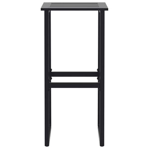 vidaXL Set Bar da Giardino 9pz Nero in Acciaio Verniciato a Polvere