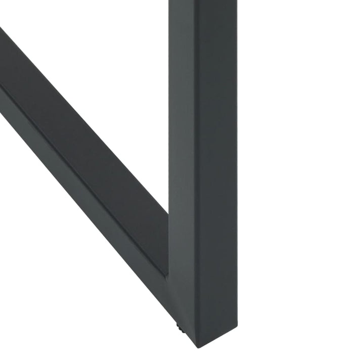 vidaXL Set Bar da Giardino 9pz Nero in Acciaio Verniciato a Polvere