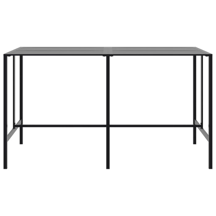 vidaXL Set Bar da Giardino 11pz Nero in Acciaio Verniciato a Polvere