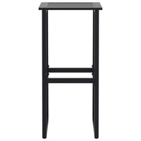 vidaXL Set Bar da Giardino 11pz Nero in Acciaio Verniciato a Polvere