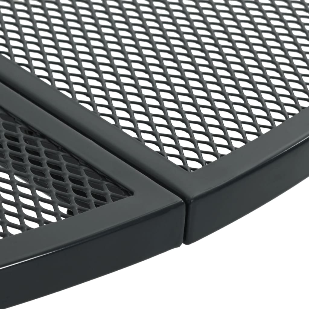 vidaXL Sedie da Cucina Impilabili 3 pz Antracite in Acciaio Verniciato