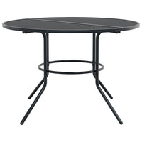 Set Sedie Giardino Impilabili 5pz Antracite Acciaio Verniciato 3283758