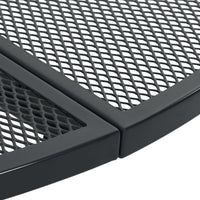 Set Sedie Giardino Impilabili 7pz Antracite Acciaio Verniciato 3283759