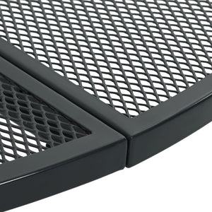 Set Sedie Giardino Reclinabili 3pz Antracite Acciaio Verniciato 3283760