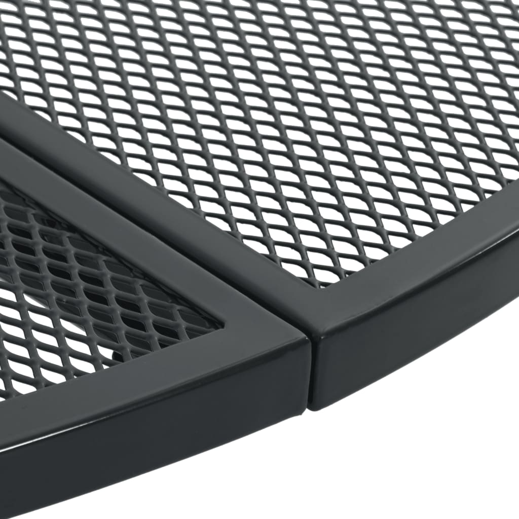 vidaXL Sedie da Cucina Impilabili 3 pz Antracite in Acciaio Verniciato