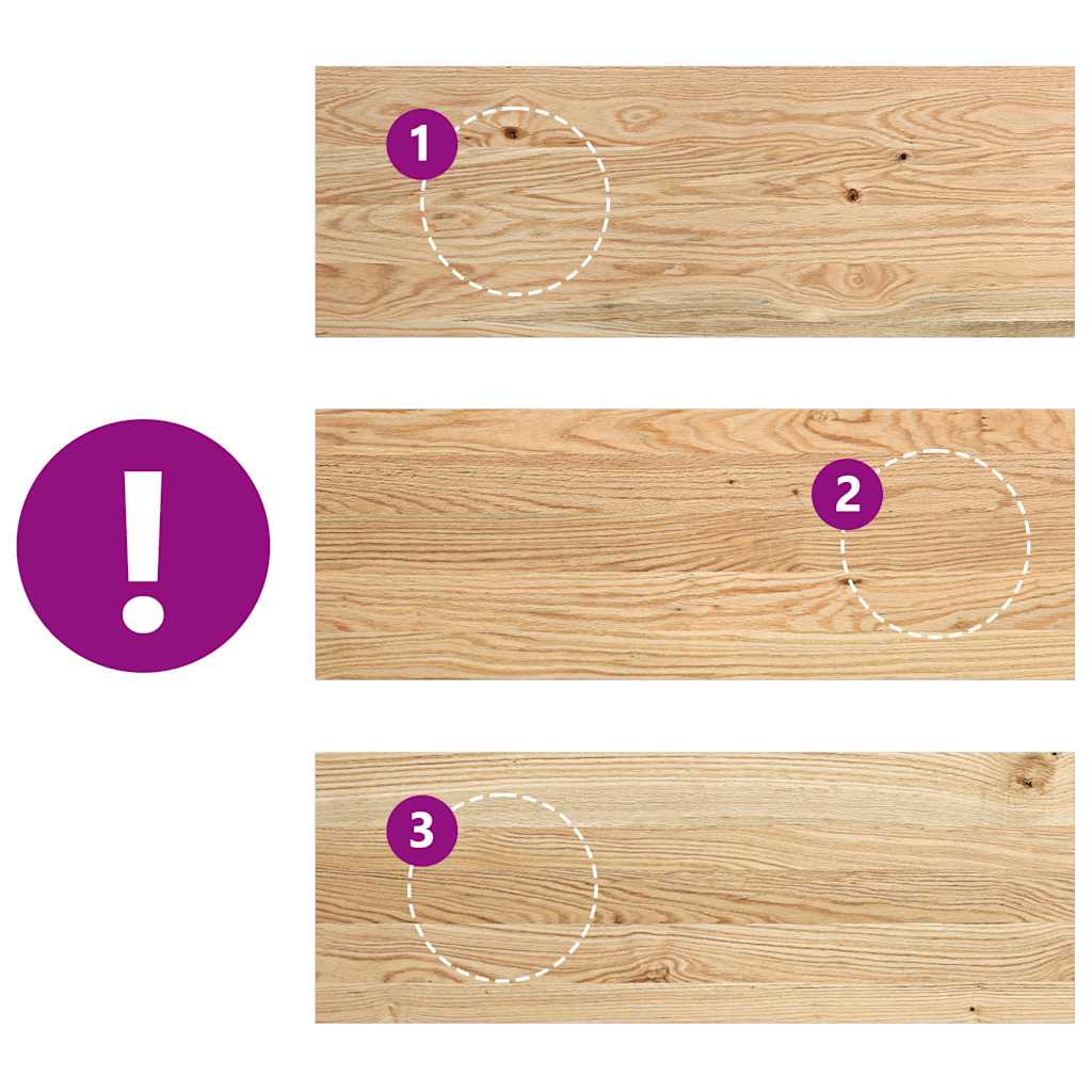 Gradini 2 pz 70x25x2 cm in Rovere Massello Non Trattato