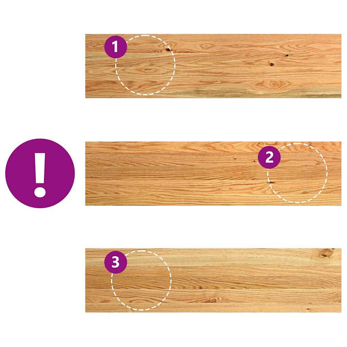 Gradini 2 pz Marrone Chiaro 100x30x2 cm Legno Massello Rovere 3283793