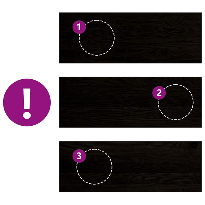 Gradini 2 pz Marrone Scuro 70x30x2 cm Legno Massello Rovere 3283802