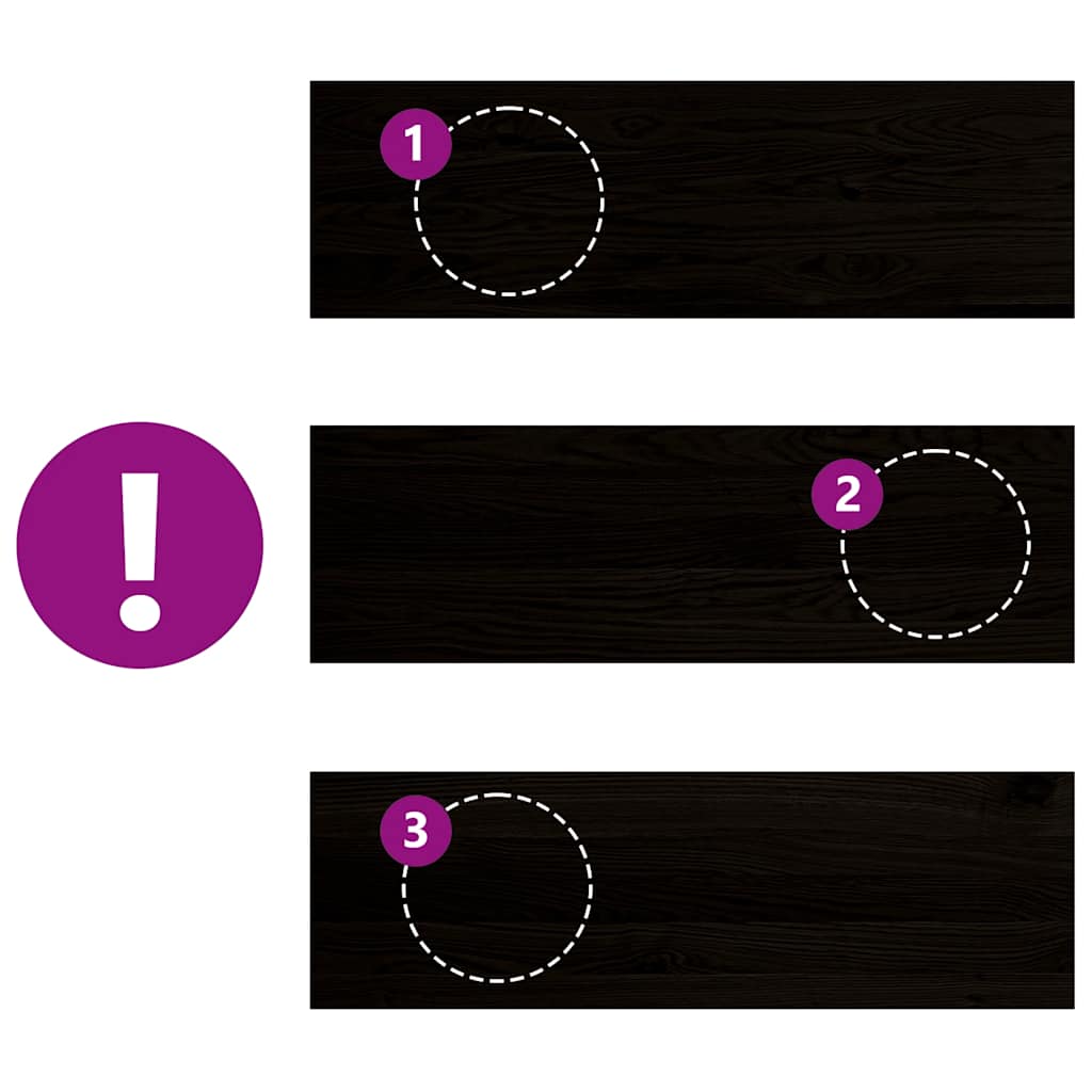 Gradini 2 pz Marrone Scuro 80x30x2 cm Legno Massello Rovere 3283803