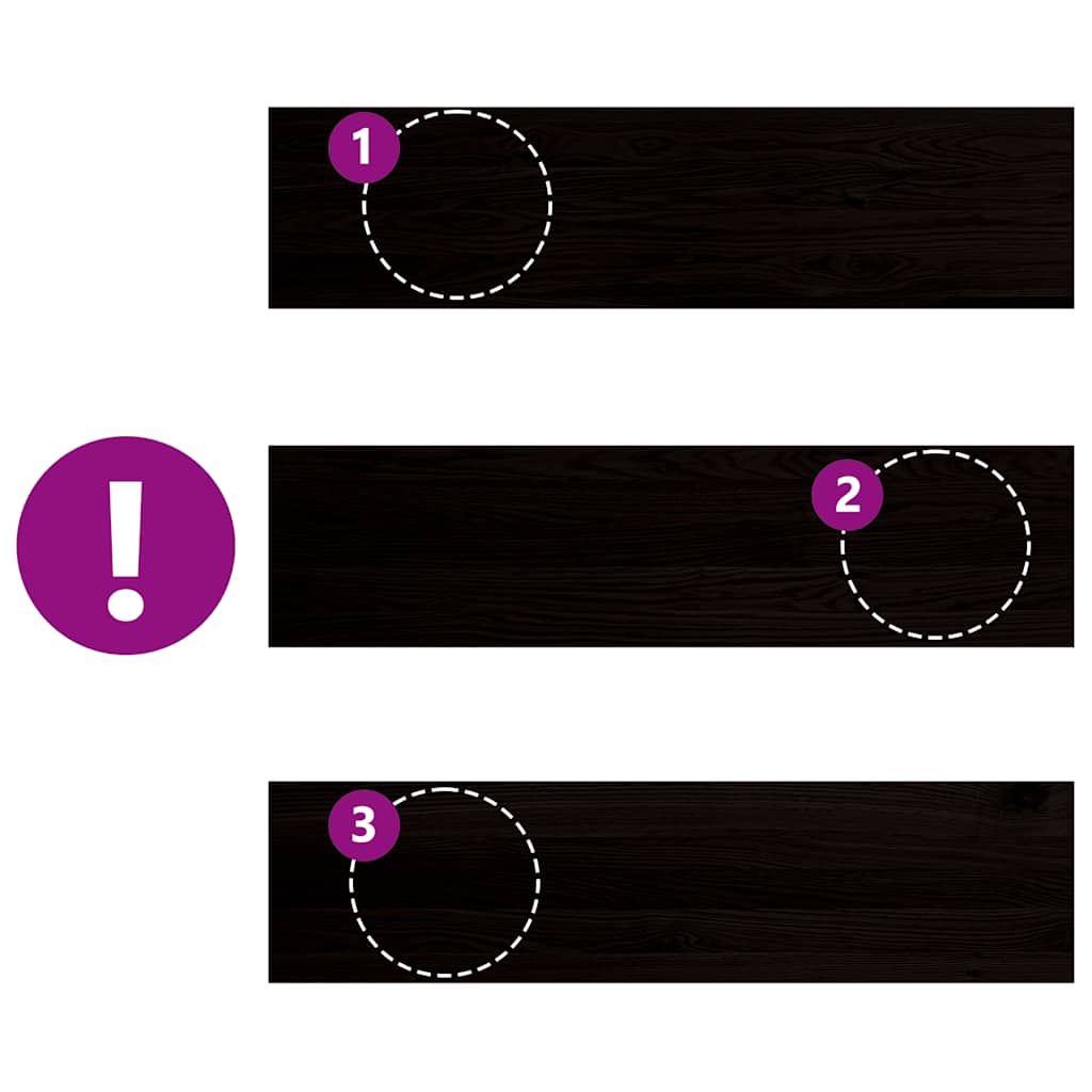 Gradini 2 pz Marrone Scuro 100x30x2 cm Legno Massello Rovere 3283805