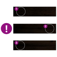 Gradini 2 pz Marrone Scuro 110x30x2 cm Legno Massello Rovere 3283806