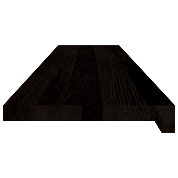 Gradini 2 pz Marrone Scuro 120x30x2 cm Legno Massello Rovere 3283807