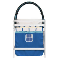 Letto a Soppalco con Tunnel Bambini Blu 90x190cm Massello Pino 3283857