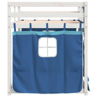 Letto a Castello senza Materasso Blu 90x200cm Massello Pino 3283896