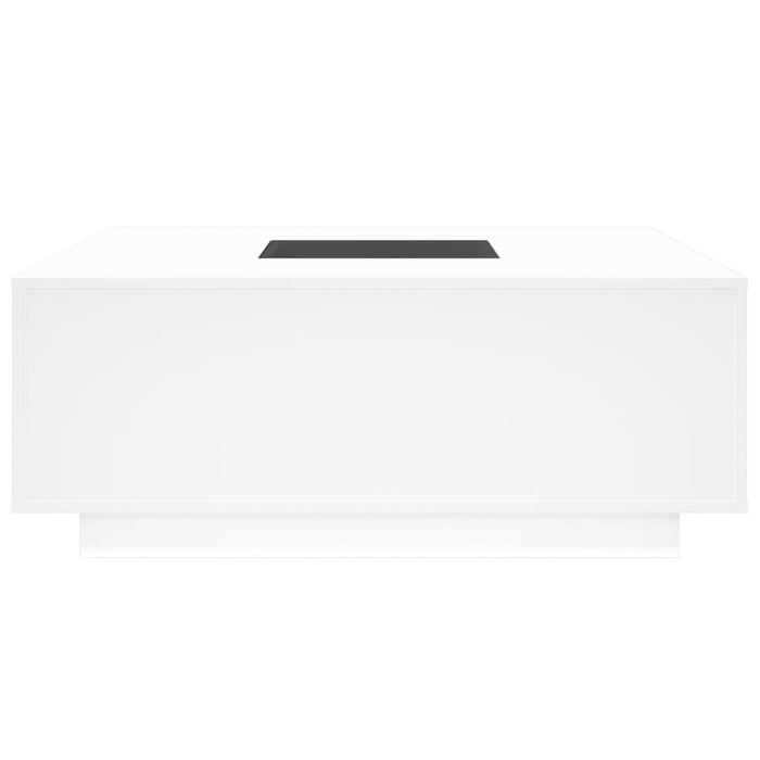 vidaXL Tavolino da Salotto con LED Infinity Bianco 100x100x40 cm