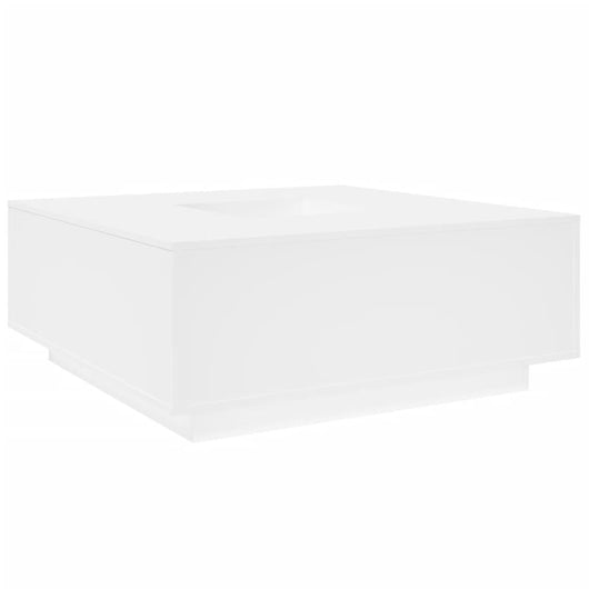 vidaXL Tavolino da Salotto Bianco 100x100x40 cm in Legno Multistrato