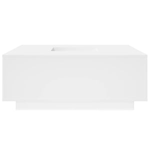 vidaXL Tavolino da Salotto Bianco 100x100x40 cm in Legno Multistrato