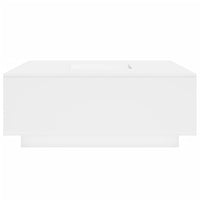 Tavolino da Salotto Bianco 100x100x40 cm in Legno Multistrato 3284049