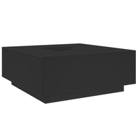 Tavolino da Salotto Nero 100x100x40 cm in Legno Multistrato 3284050