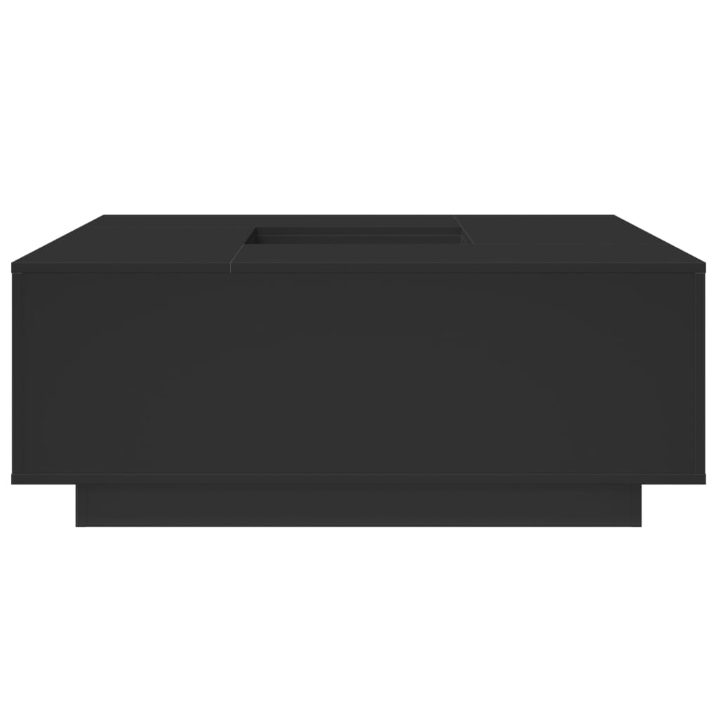 Tavolino da Salotto Nero 100x100x40 cm in Legno Multistrato 3284050