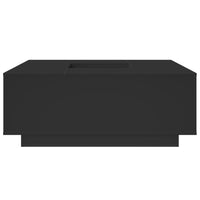 Tavolino da Salotto Nero 100x100x40 cm in Legno Multistrato 3284050