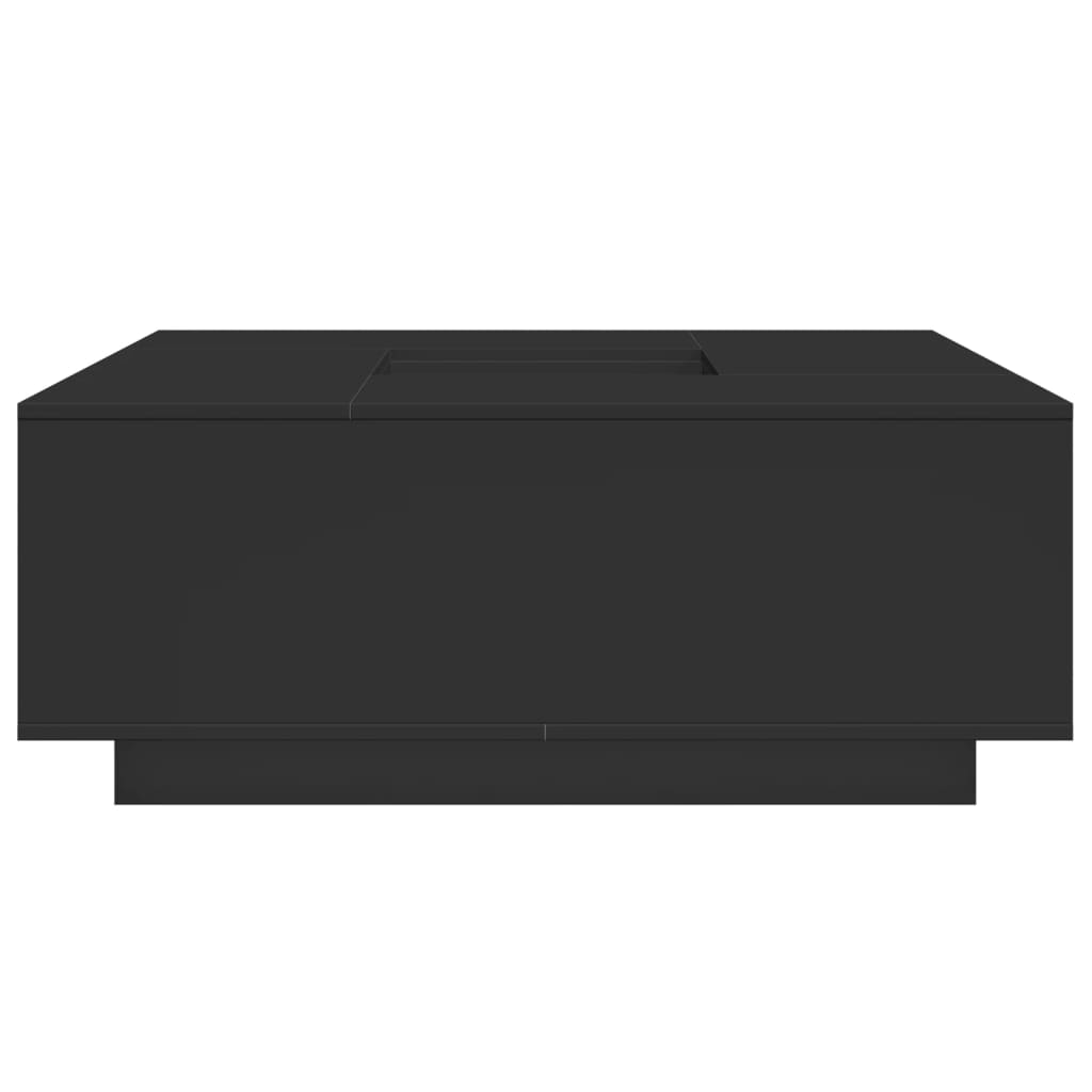 Tavolino da Salotto Nero 100x100x40 cm in Legno Multistrato 3284050