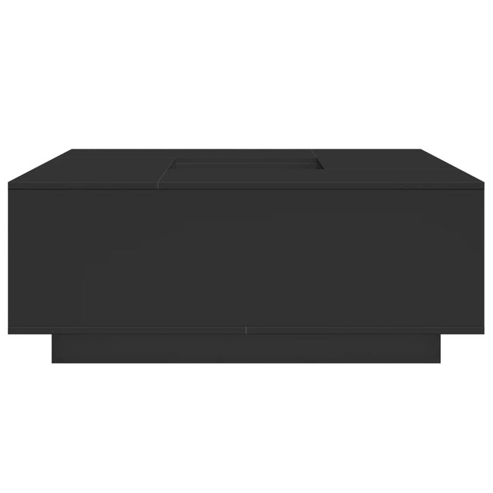 Tavolino da Salotto Nero 100x100x40 cm in Legno Multistrato 3284050