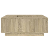 Tavolino Salotto Rovere Sonoma 100x100x40 cm Legno Multistrato