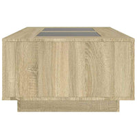 Tavolino da Salotto con LED Infinity Rovere Sonoma 116x69x40 cm 3284058