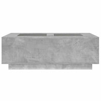 Tavolino Salotto con LED Infinity Grigio Cemento 116x69x40 cm 3284059