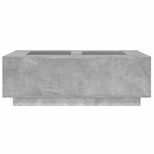 Tavolino Salotto con LED Infinity Grigio Cemento 116x69x40 cm 3284059