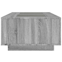 vidaXL Tavolino da Salotto con LED Infinity Rovere Sonoma 116x69x40 cm