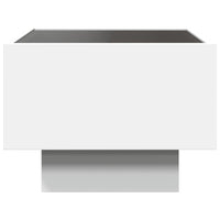 Comodino con LED Infinity Bianco 40x40x30 cm 3284063