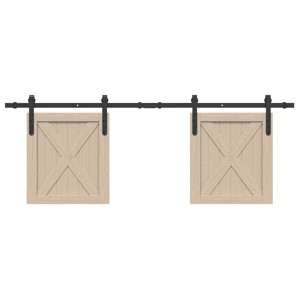 Kit Anta Scorrevole per Armadio 152 cm in Acciaio al Carbonio 4009665