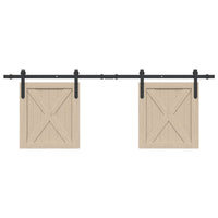 Kit Anta Scorrevole per Armadio 152 cm in Acciaio al Carbonio 4009665