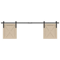 Kit Anta Scorrevole Armadio in Acciaio al Carbonio 183 cm 4009666