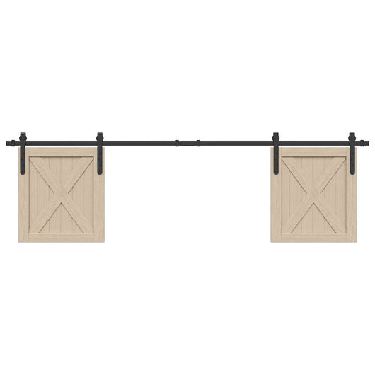 vidaXL Kit Anta Scorrevole per Armadio 183 cm in Acciaio al Carbonio