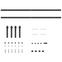 Kit Anta Scorrevole Armadio in Acciaio al Carbonio 113 cm 4009669