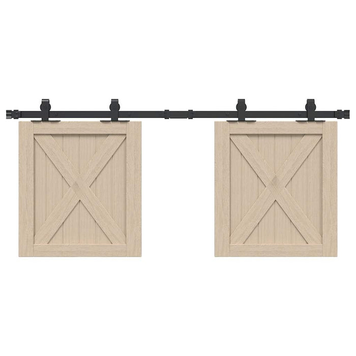 Kit Anta Scorrevole per Armadio 122 cm in Acciaio al Carbonio 4009673