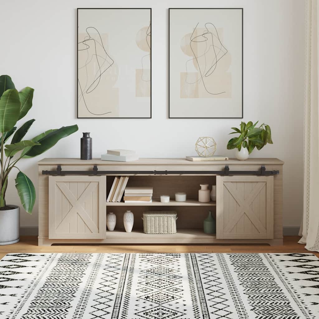 Kit Anta Scorrevole per Armadio 183 cm in Acciaio al Carbonio