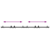 Kit Anta Scorrevole per Armadio 183 cm in Acciaio al Carbonio 4009675