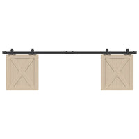 Kit Anta Scorrevole per Armadio 183 cm in Acciaio al Carbonio 4009675