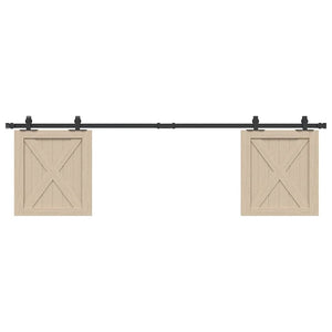 Kit Anta Scorrevole per Armadio 183 cm in Acciaio al Carbonio 4009675