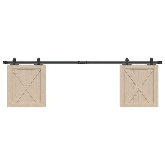 Kit Anta Scorrevole per Armadio 183 cm in Acciaio al Carbonio 4009675