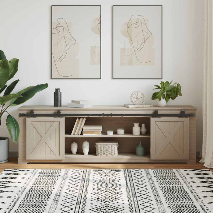 Kit Anta Scorrevole Armadio in Acciaio al Carbonio 200 cm 4009676