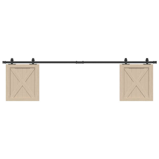 Kit Anta Scorrevole Armadio in Acciaio al Carbonio 200 cm 4009676