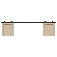 Kit Anta Scorrevole Armadio in Acciaio al Carbonio 200 cm