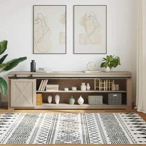 Kit Anta Scorrevole Armadio in Acciaio al Carbonio 113 cm 4009677